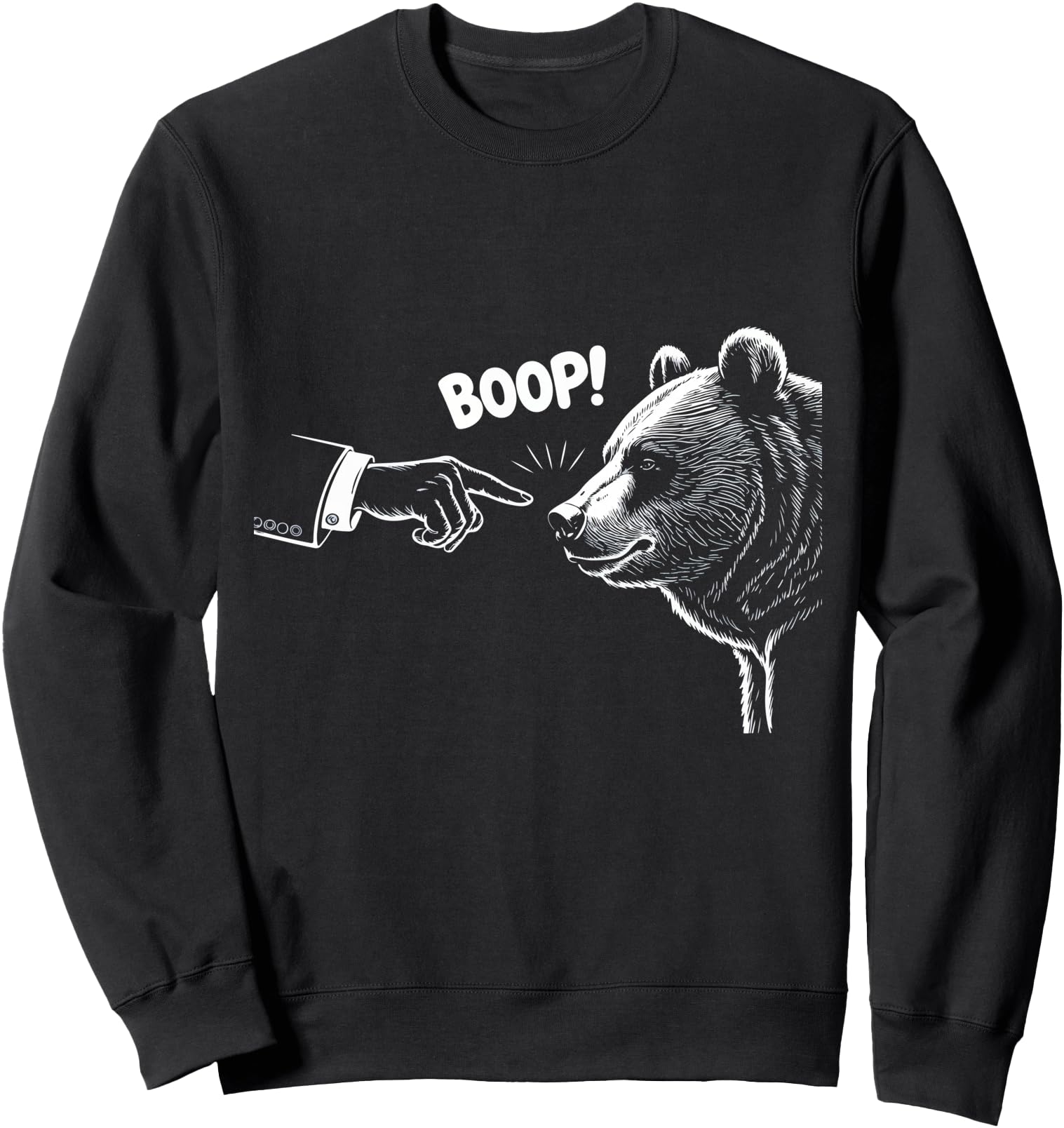 Exclusive Bear Boop Bear Nose Sweatshirt - Casual Everyday Wear Unisex - T-Shirt, Sweatshirt, Hoodie