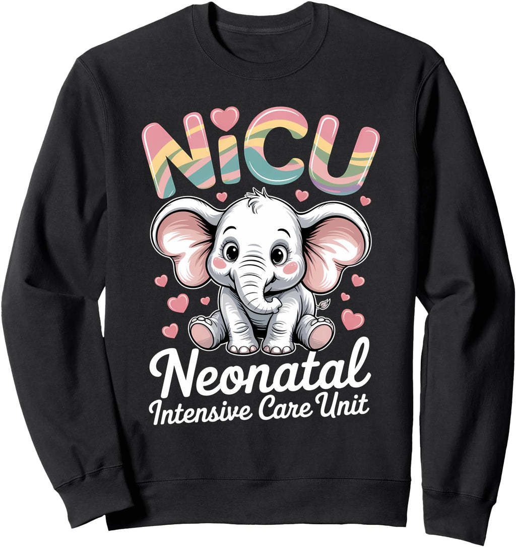 Handcrafted Elephant Nurse Nicu Team Rn T-Shirt - Trendy Graphic Unisex - T-Shirt, Sweatshirt, Hoodie