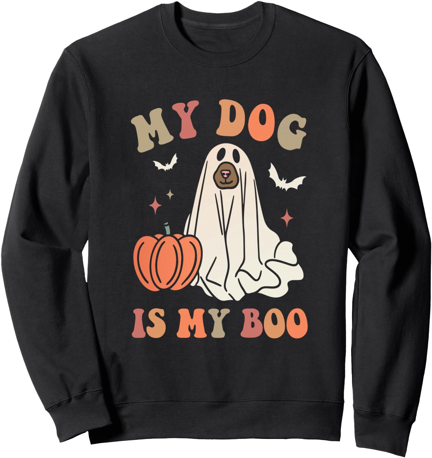 My Dog Is My Boo Spooky Season Ghost T-Shirt - Novelty Apparel Men Women - T-Shirt, Sweatshirt, Hoodie