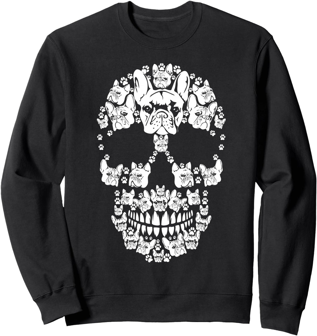 Authentic Skull French Bulldog T-Shirt - Novelty Apparel Men Women - T-Shirt, Sweatshirt, Hoodie