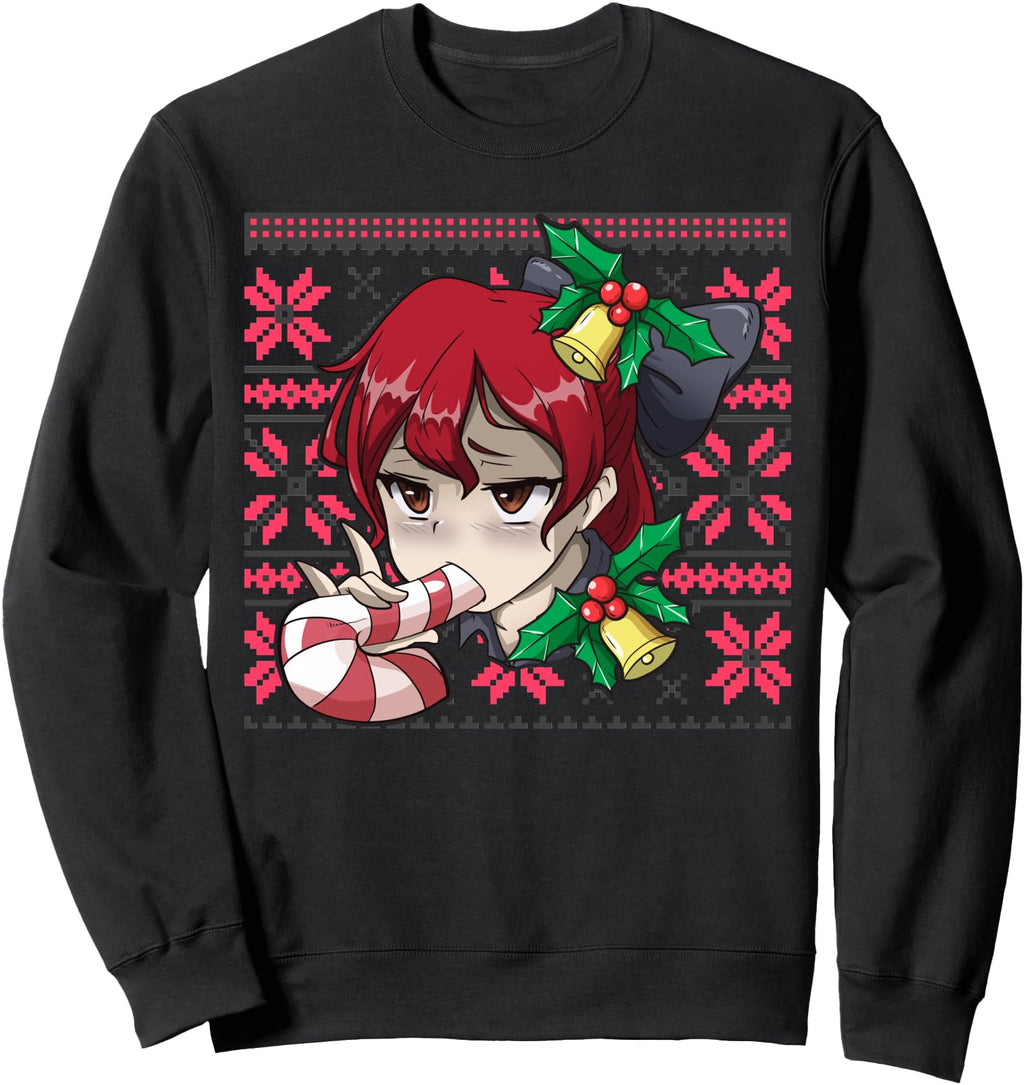 Handcrafted Ugly Otaku Ahegao Ecchi Hoodie - Aesthetic Graphic Men Women - T-Shirt, Sweatshirt, Hoodie