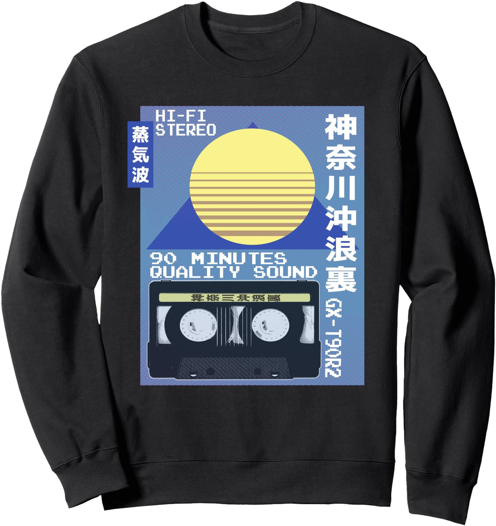 Cassette Ad Japanese 80S Vaporwave Hoodie - Trendy Graphic Men Women - T-Shirt, Sweatshirt, Hoodie