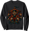 Authentic Creepy Clown Haunted T-Shirt - Aesthetic Graphic Men Women - T-Shirt, Sweatshirt, Hoodie