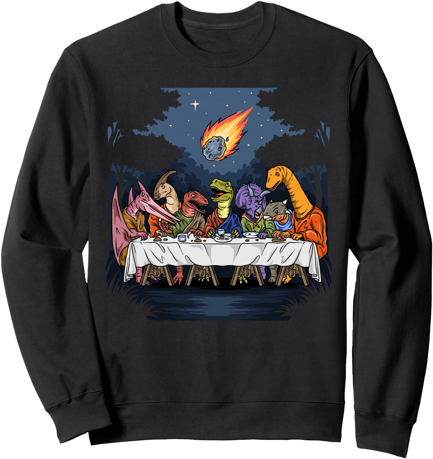 Authentic Last Dinner Prehistoric T-Shirt - Fun Novelty Design for Adults - T-Shirt, Sweatshirt, Hoodie