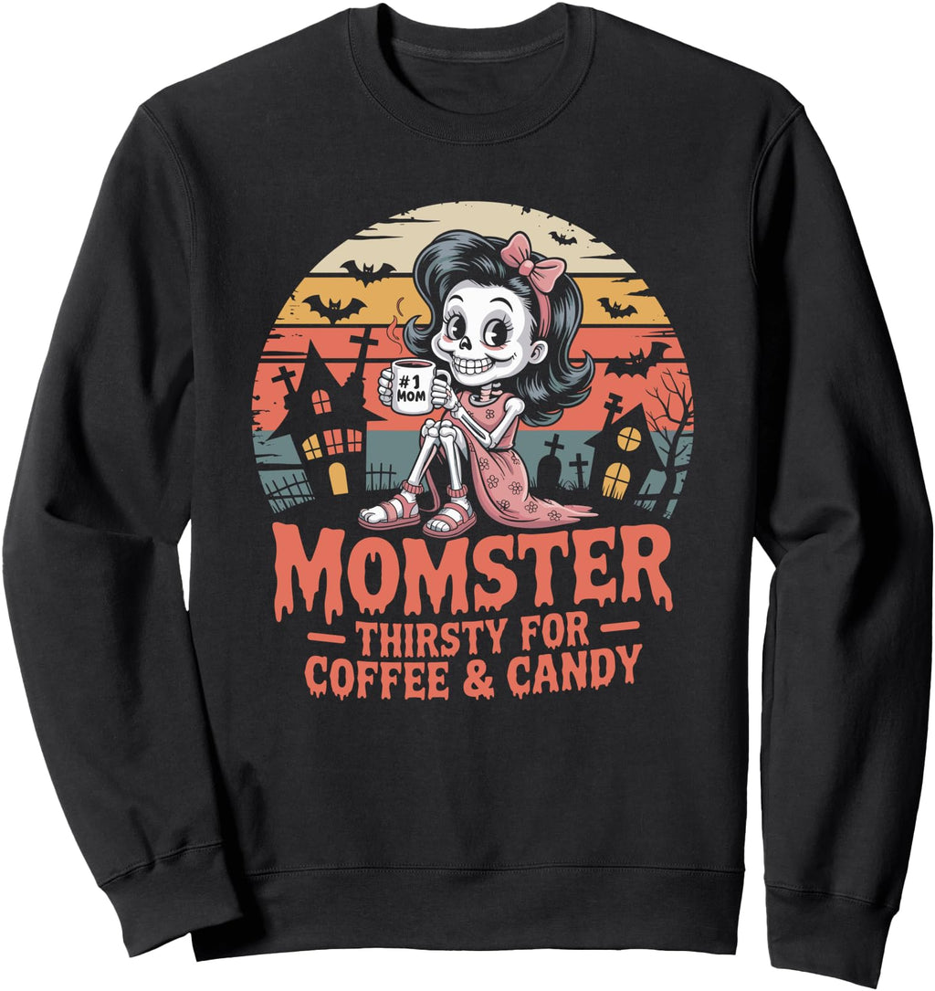Authentic Momster Halloween Mom T-Shirt - Unique Graphic Men Women - T-Shirt, Sweatshirt, Hoodie