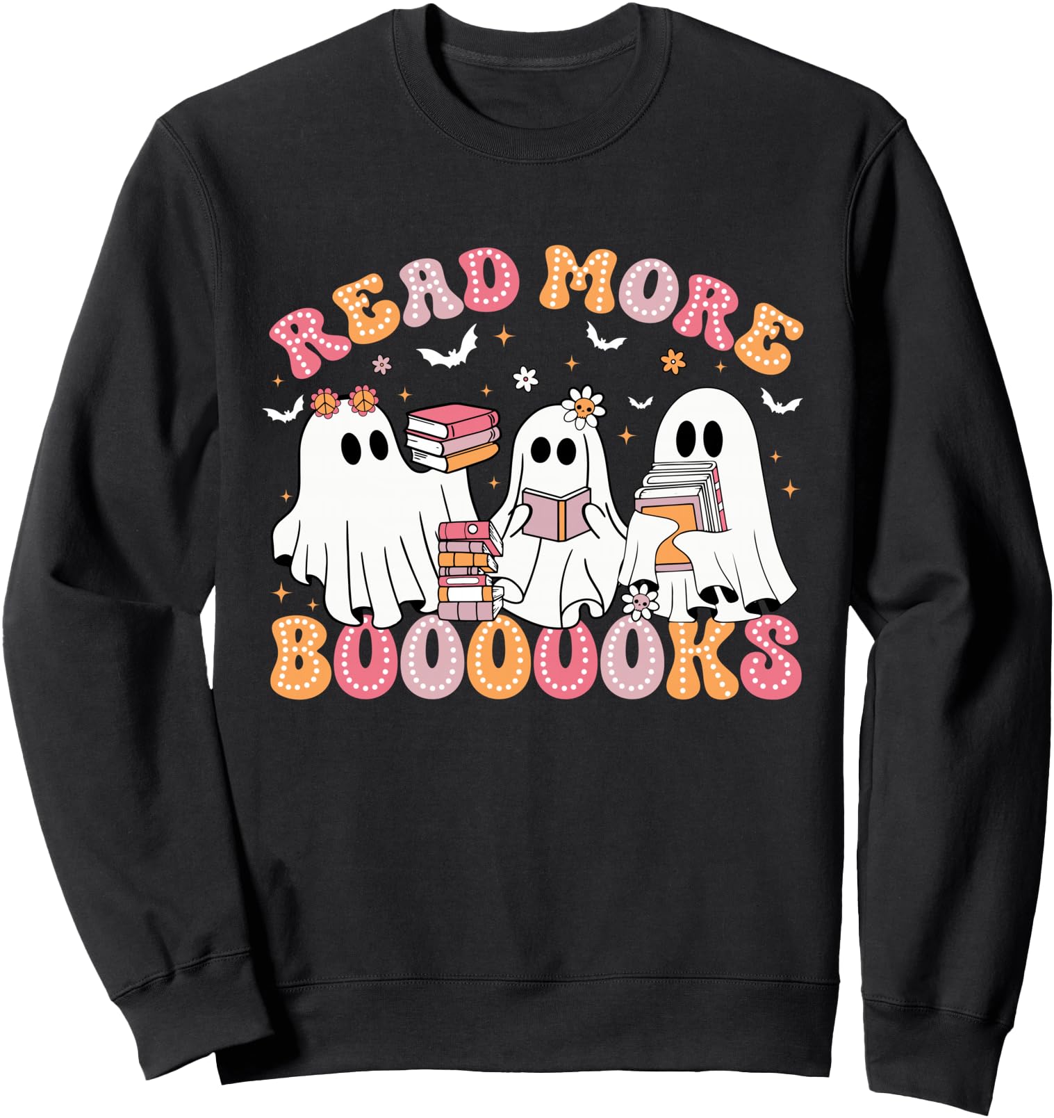 Authentic Ghost Book Read More Sweatshirt - Fun Novelty Design Men Women - T-Shirt, Sweatshirt, Hoodie