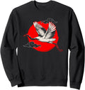 Crane Japanese Bird Japanese Culture Hoodie - Minimalist Print Men Women - T-Shirt, Sweatshirt, Hoodie