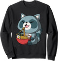 Handcrafted Kawaii Anime Racoon Asian Hoodie - Streetwear Style Men Women - T-Shirt, Sweatshirt, Hoodie