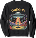 Handcrafted Oregon Alien Ufo T-Shirt - Custom Art Print Men Women - T-Shirt, Sweatshirt, Hoodie