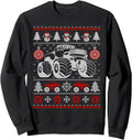 Authentic Monster Truck Lovers Ugly Hoodie - Graphic Print Men Women - T-Shirt, Sweatshirt, Hoodie