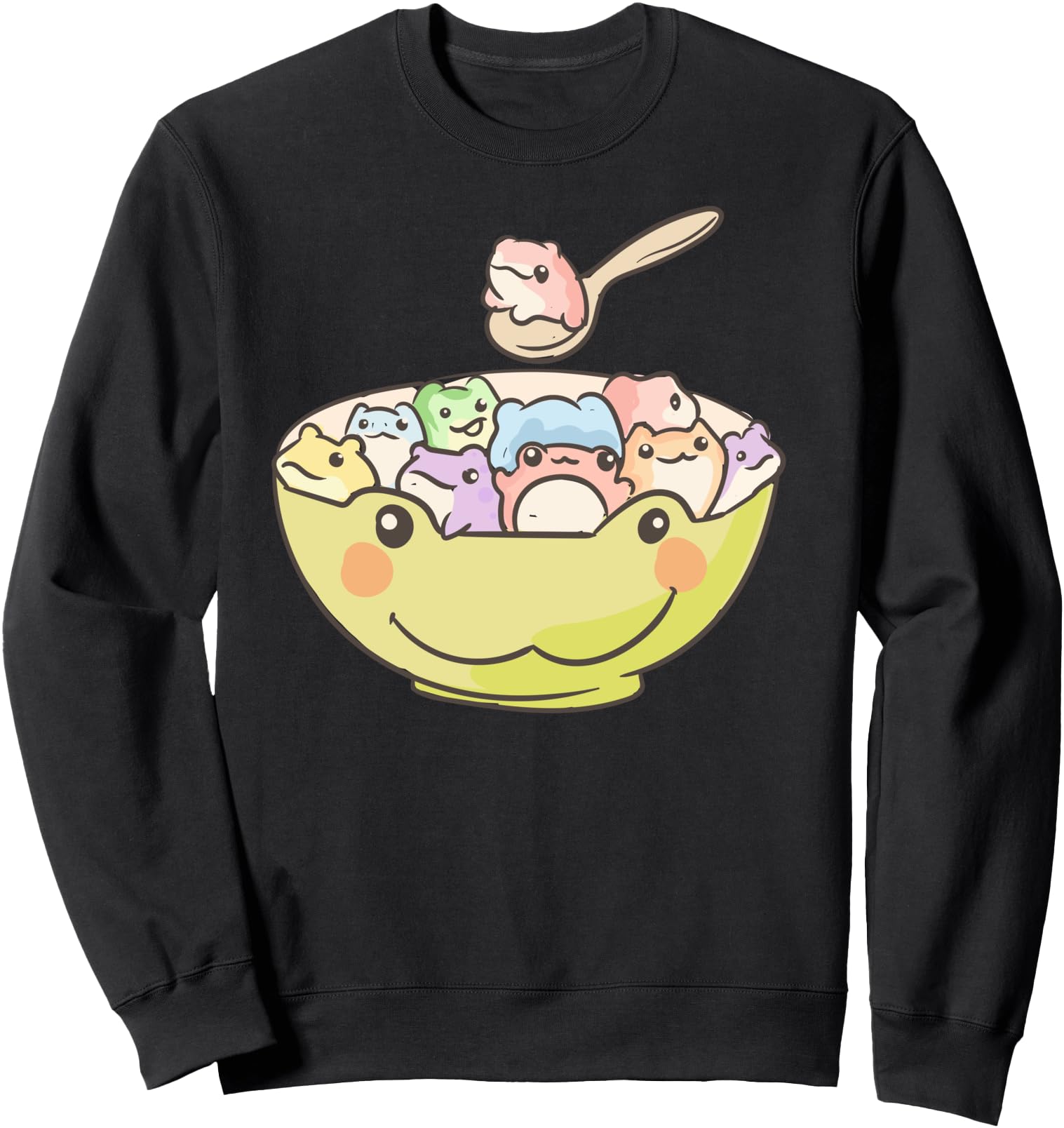 Authentic Frogs Frog Cereal Kawaii T-Shirt - Novelty Apparel for Adults - T-Shirt, Sweatshirt, Hoodie