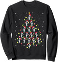Authentic Boston Terrier Santa Tree Sweatshirt - Unique Graphic for Adults - T-Shirt, Sweatshirt, Hoodie