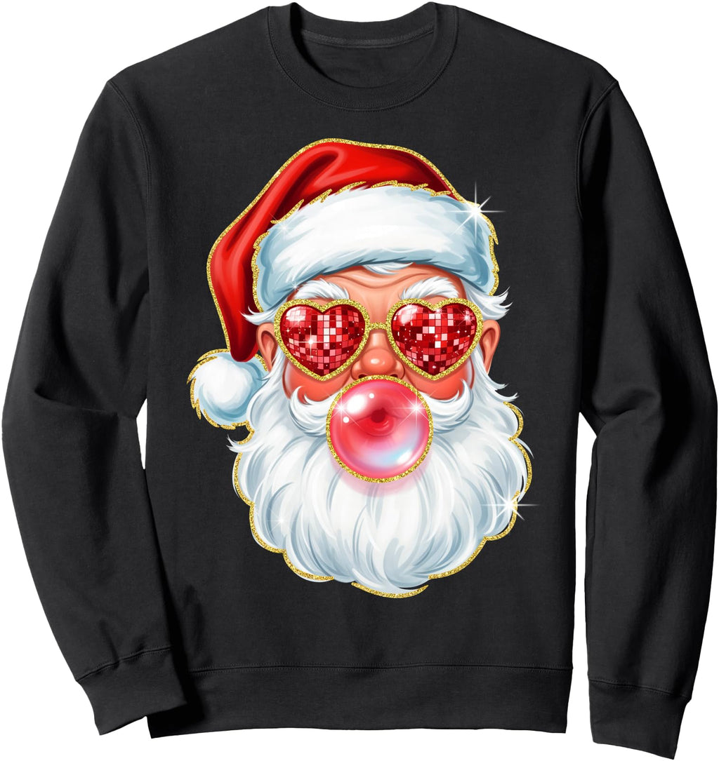 Exclusive Santa Bubble Gum Sweatshirt - Casual Everyday Wear Men Women - T-Shirt, Sweatshirt, Hoodie