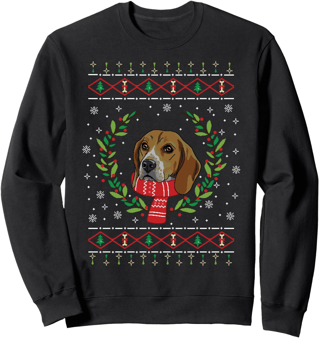 Original Beagle Ugly X Mas Exclusive Hoodie - Novelty Apparel Men Women - T-Shirt, Sweatshirt, Hoodie