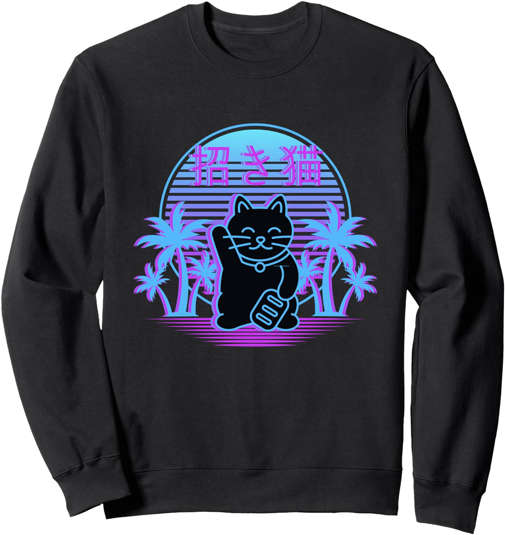 Original Maneki Neko Lucky Cat 90S T-Shirt - Aesthetic Graphic Unisex - T-Shirt, Sweatshirt, Hoodie