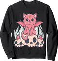 Handcrafted Kawaii Pastel Goth Creepy Hoodie - Graphic Print Men Women - T-Shirt, Sweatshirt, Hoodie