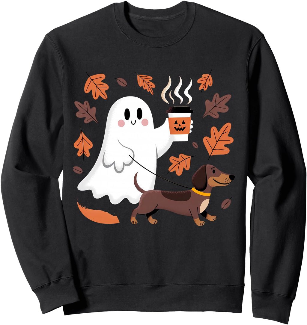 Halloween Dachshund Spooky Season T-Shirt - Casual Everyday Wear Unisex - T-Shirt, Sweatshirt, Hoodie