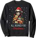 Handcrafted All Booked Black Cat Sweatshirt - Fun Novelty Design Unisex - T-Shirt, Sweatshirt, Hoodie