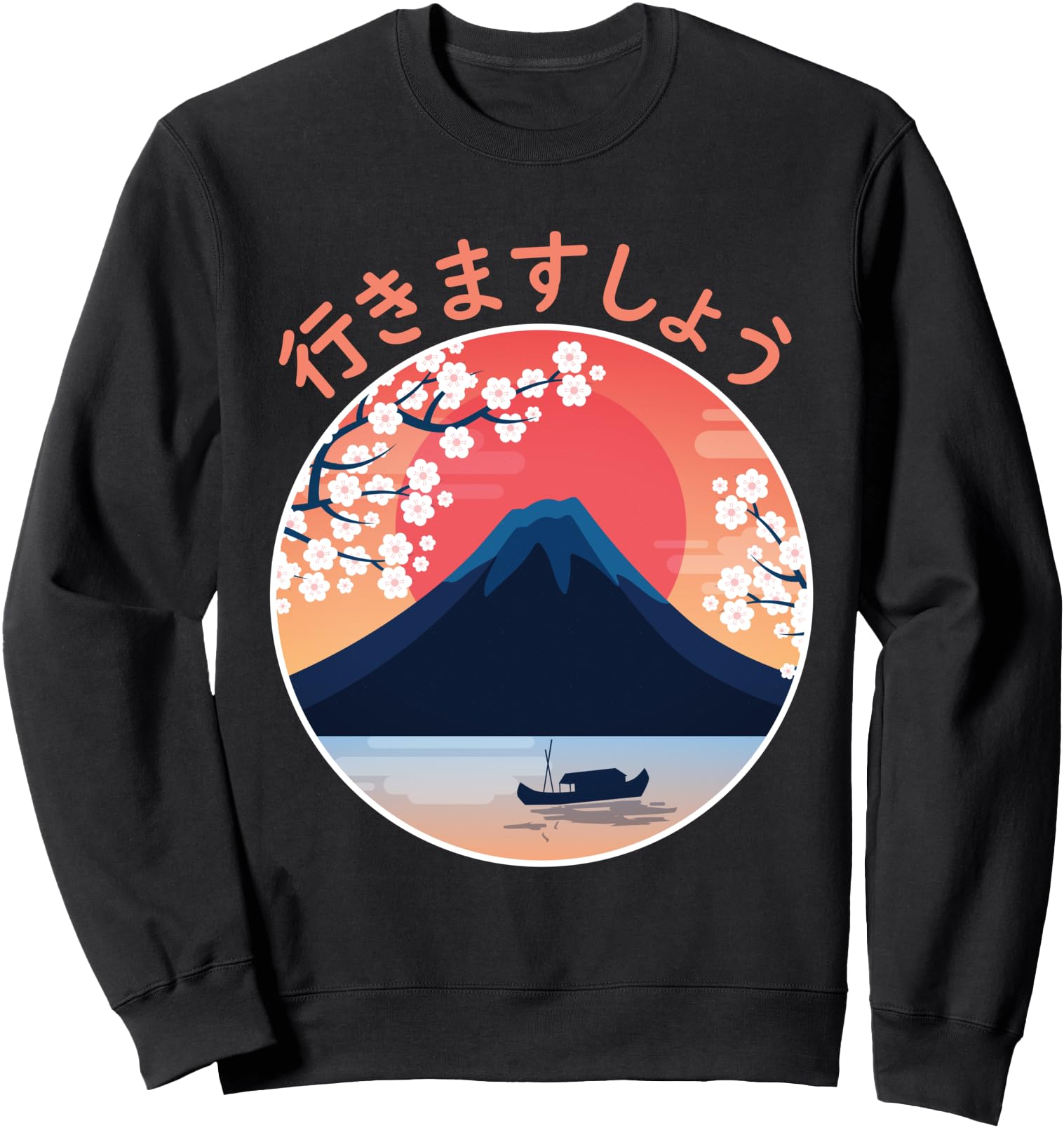 Let S Go To Japan Fuji Yama Sweatshirt - Casual Everyday Wear Men Women - T-Shirt, Sweatshirt, Hoodie