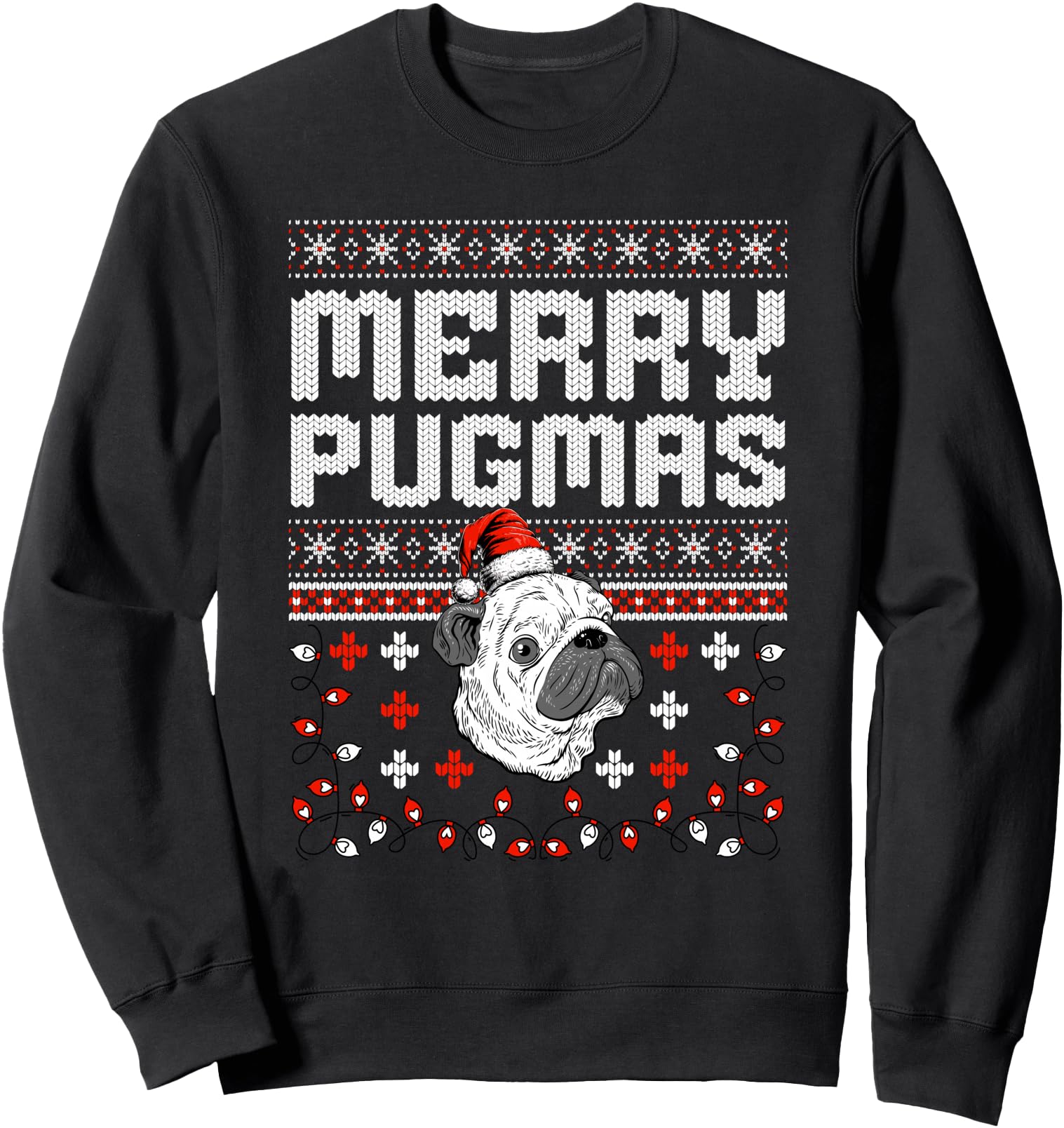 Handcrafted Pug Ugly Merry Pugmas Pun T-Shirt - Trendy Graphic for Adults - T-Shirt, Sweatshirt, Hoodie
