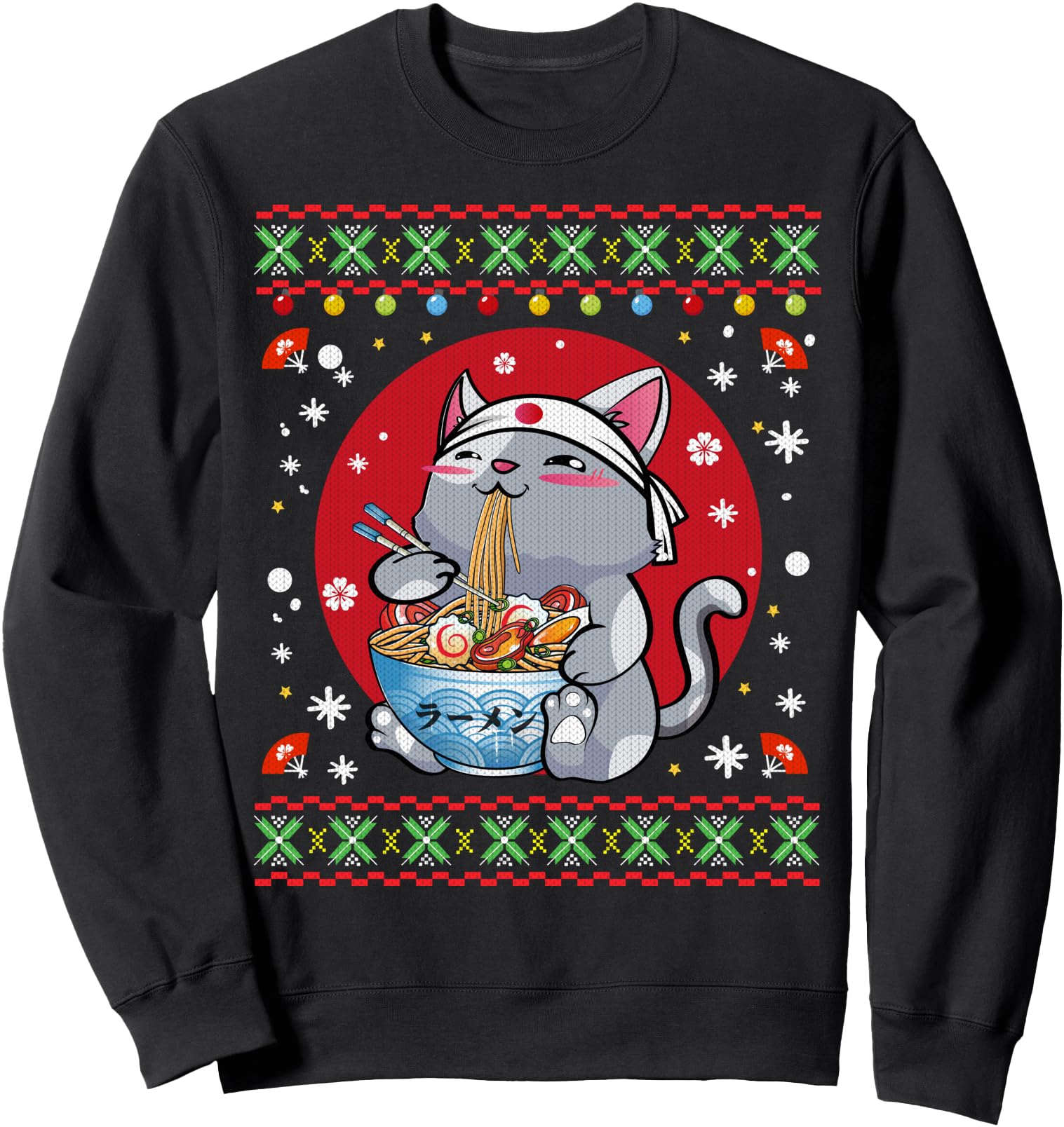 Handcrafted Ramen Cat Neko Anime T-Shirt - Streetwear Style Men Women - T-Shirt, Sweatshirt, Hoodie