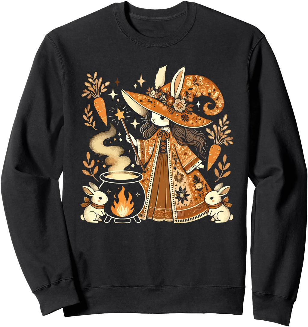 Halloween Witch Rabbit Bunny Witches T-Shirt - Graphic Print for Adults - T-Shirt, Sweatshirt, Hoodie
