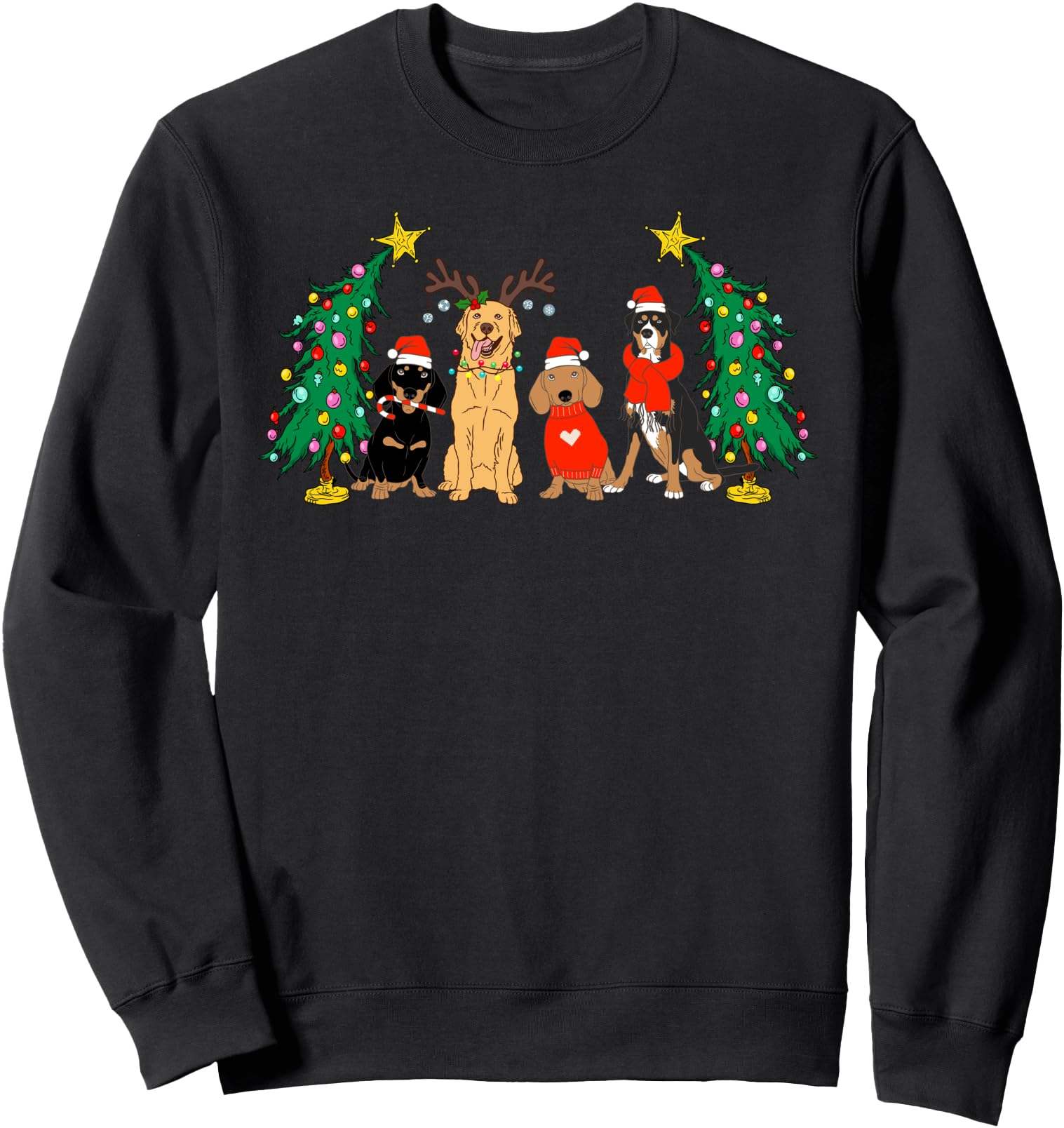 Exclusive Dogs Crew Pajama Sweatshirt - Fun Novelty Design for Adults - T-Shirt, Sweatshirt, Hoodie
