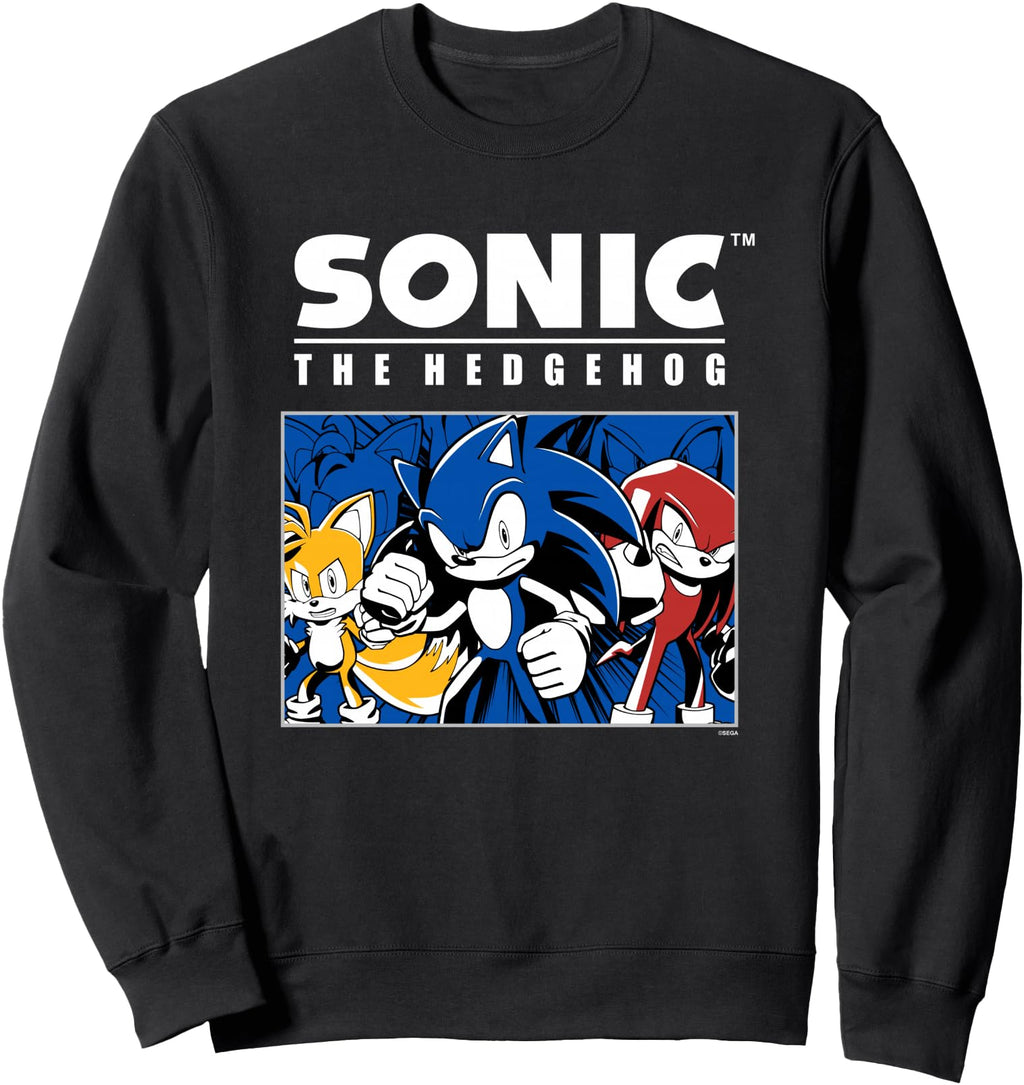 Sonic Hedgehog Tails Sonic Sweatshirt - Novelty Apparel for Adults - T-Shirt, Sweatshirt, Hoodie