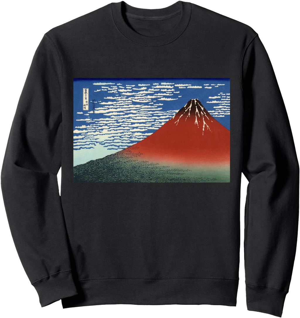 Handcrafted Hokusai Red Fuji Southern T-Shirt - Trendy Graphic for Adults - T-Shirt, Sweatshirt, Hoodie