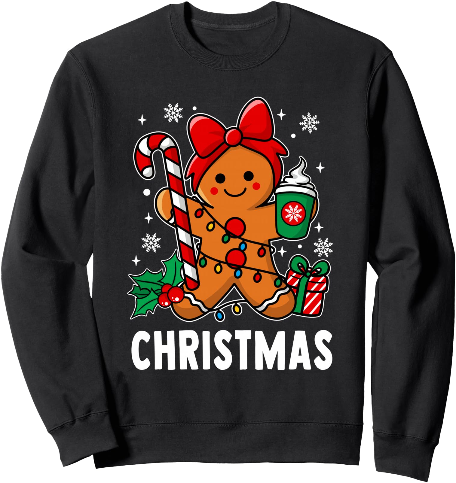 Authentic Merry Candy Cane Sweatshirt - Custom Art Print Men Women - T-Shirt, Sweatshirt, Hoodie