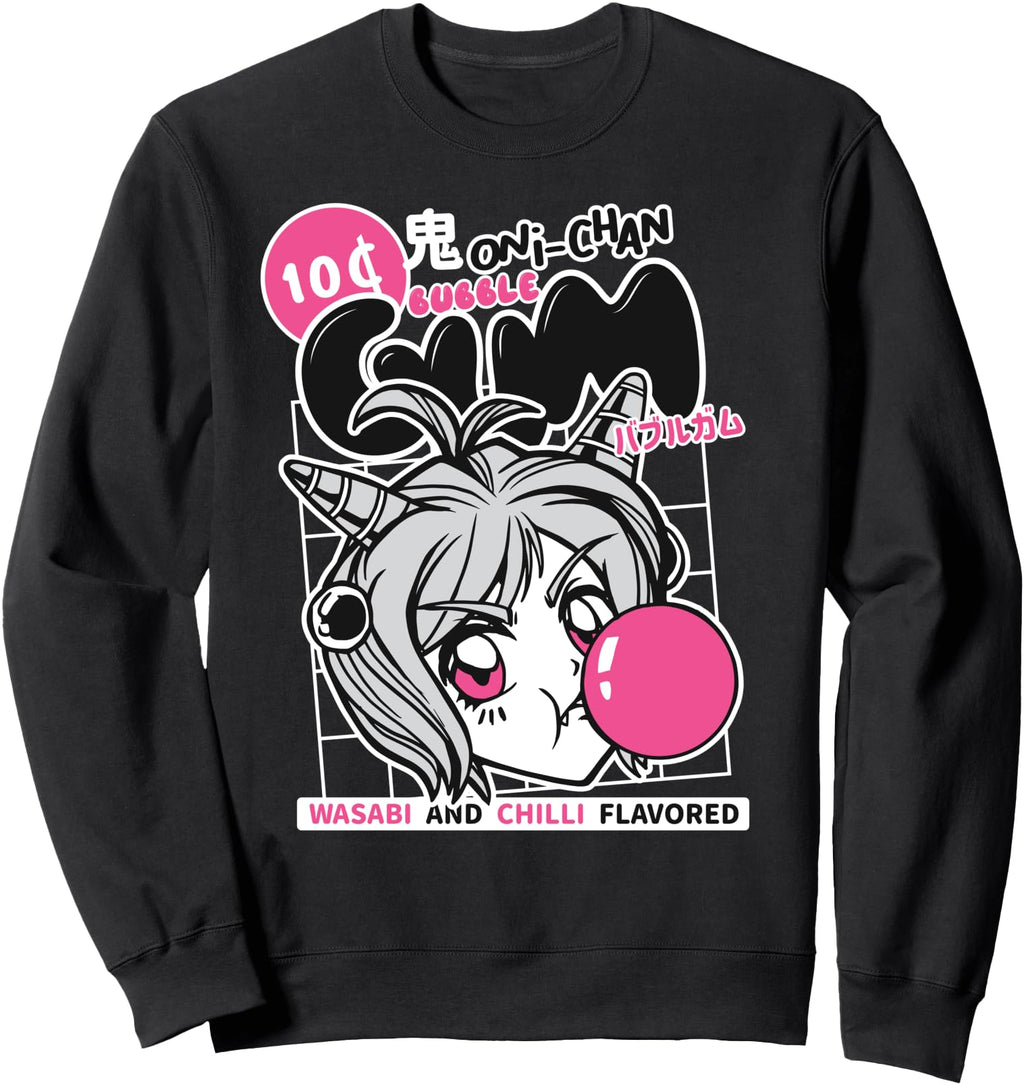Original Anime Bubble Gum Kawaii Japanese Hoodie - Novelty Apparel Unisex - T-Shirt, Sweatshirt, Hoodie
