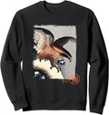 Handcrafted Eagle Traditional Hoodie - Fun Novelty Design Men Women - T-Shirt, Sweatshirt, Hoodie