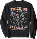 Authentic Trick Or Treatment T-Shirt - Aesthetic Graphic for Adults - T-Shirt, Sweatshirt, Hoodie