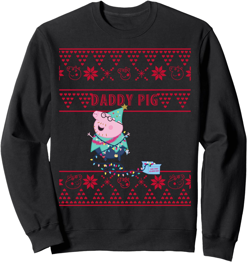 Peppa Pig Daddy Pig Ugly Hoodie - Novelty Apparel Unisex - T-Shirt, Sweatshirt, Hoodie
