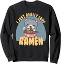 I Just Really Love Ramen Cat Anime Hoodie - Custom Art Print Men Women - T-Shirt, Sweatshirt, Hoodie