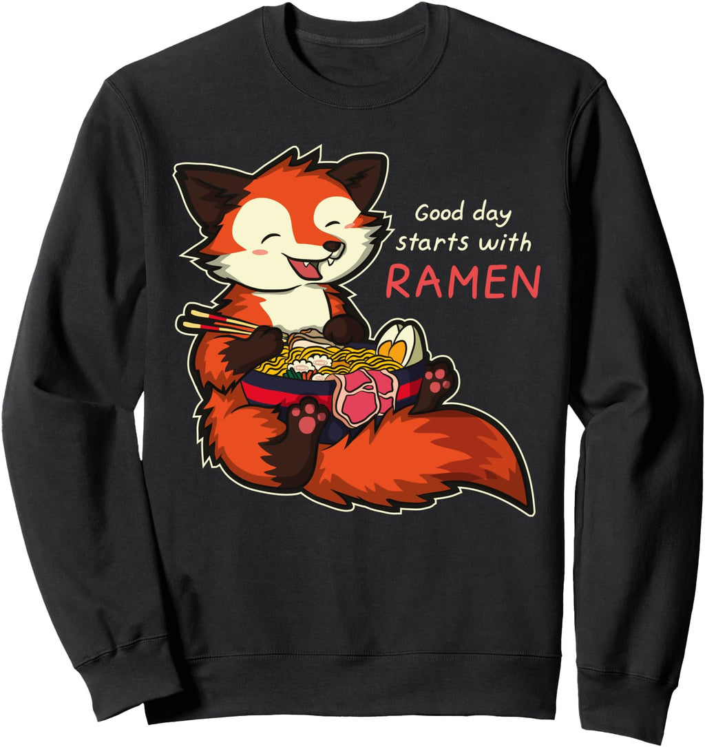 Handcrafted Japanese Anime Kawaii Ramen Hoodie - Trendy Graphic Men Women - T-Shirt, Sweatshirt, Hoodie