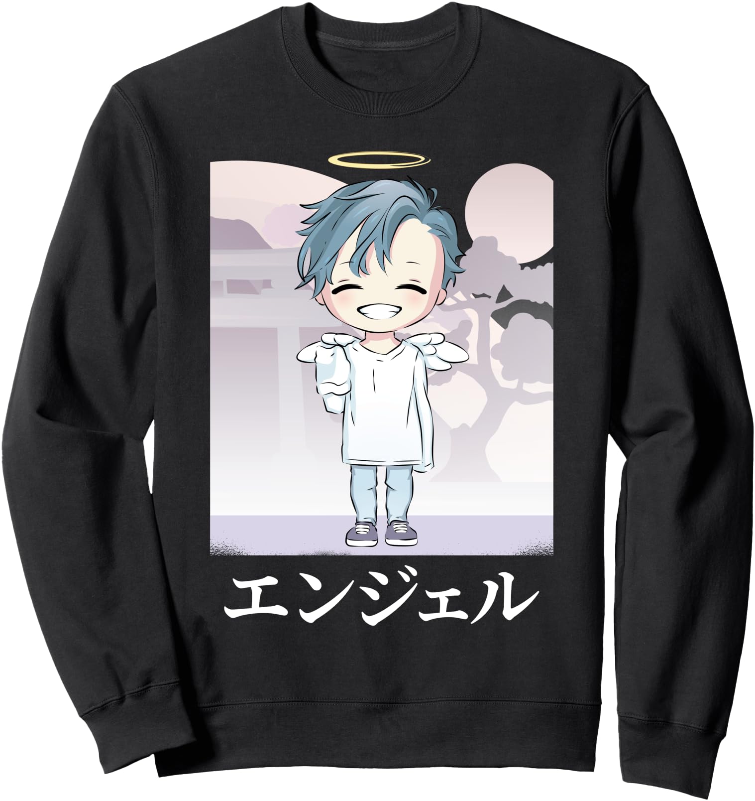 Exclusive Kawaii Anime Angel Otaku Hoodie - Unique Graphic for Adults - T-Shirt, Sweatshirt, Hoodie