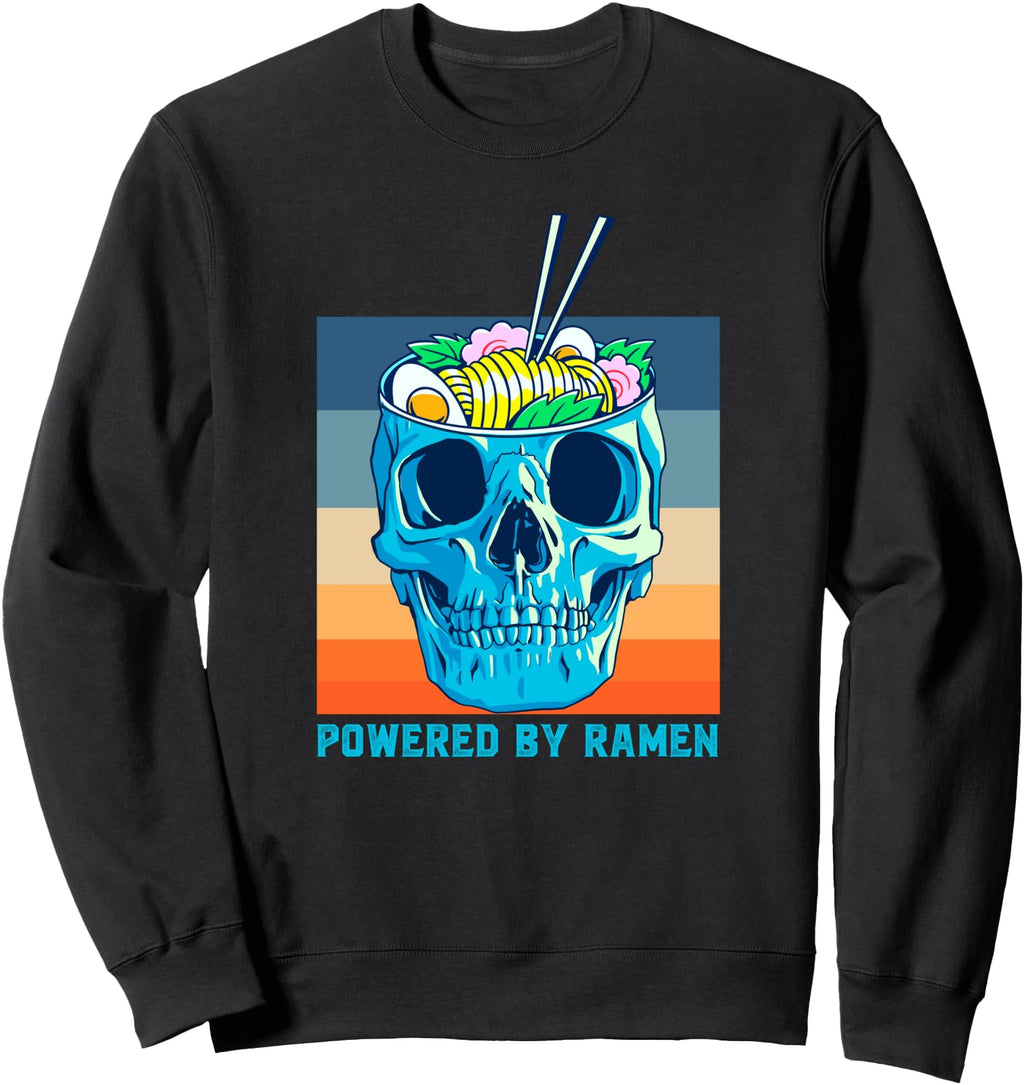 Original Powered Ramen Japanese Sweatshirt - Custom Art Print Men Women - T-Shirt, Sweatshirt, Hoodie