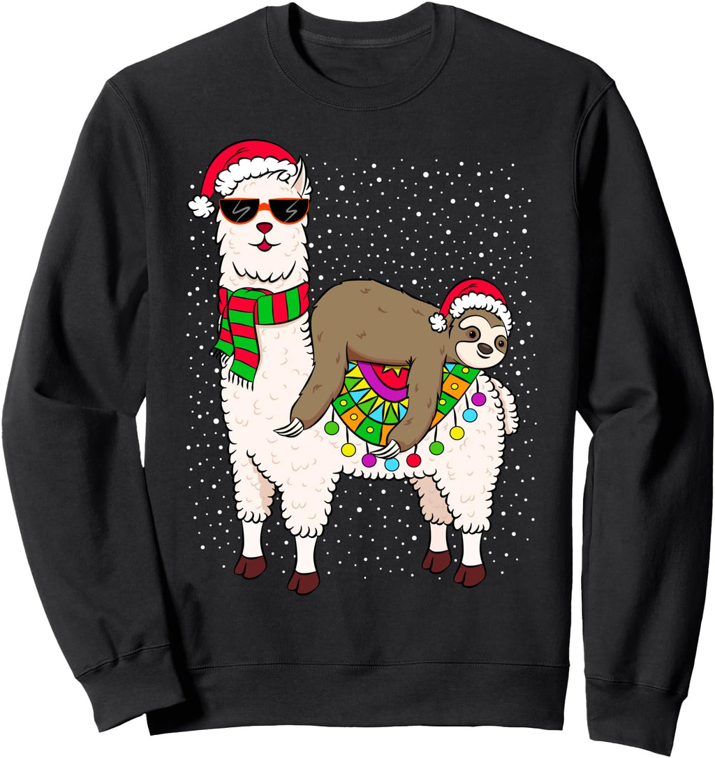 Authentic Sloth Riding Llama Sloth T-Shirt - Minimalist Print Unisex - T-Shirt, Sweatshirt, Hoodie