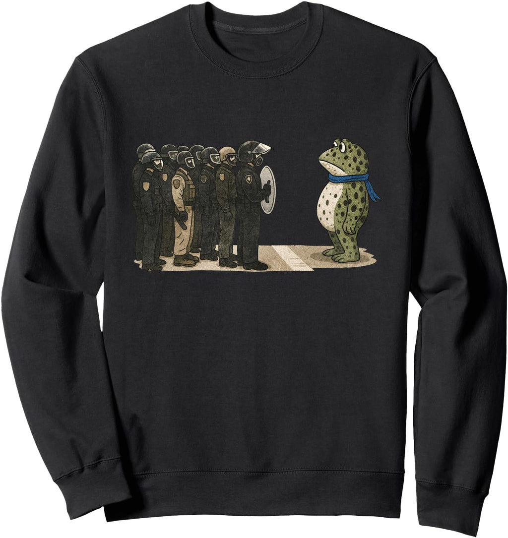 Handcrafted Portland Frog Sweatshirt - Streetwear Style for Adults - T-Shirt, Sweatshirt, Hoodie