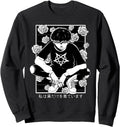 Authentic Goth Anime Gothic Sweatshirt - Minimalist Print Men Women - T-Shirt, Sweatshirt, Hoodie
