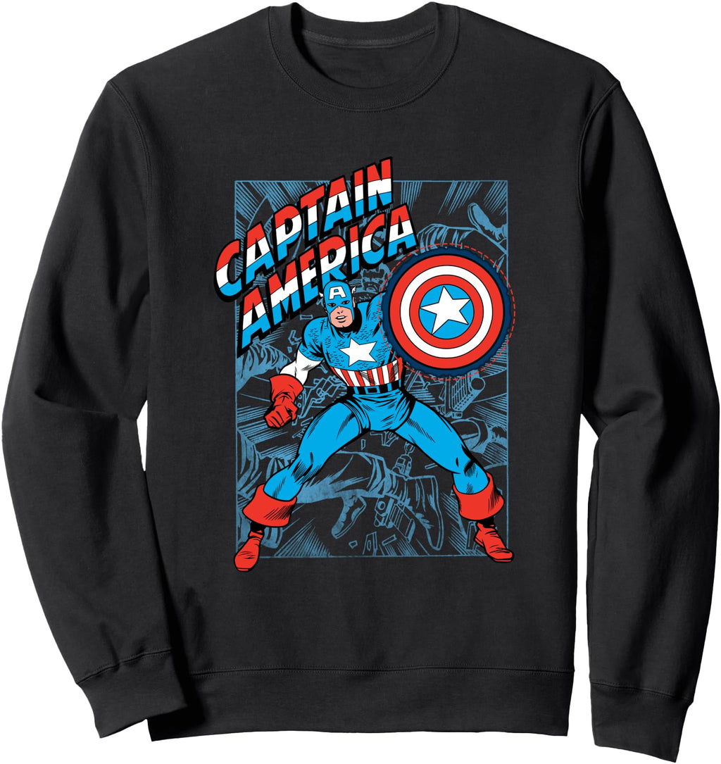 Marvel Comics Captain America Epic T-Shirt - Novelty Apparel Men Women - T-Shirt, Sweatshirt, Hoodie