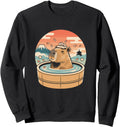 Capybara Relaxing Onsen Japanese Artist Hoodie - Trendy Graphic Unisex - T-Shirt, Sweatshirt, Hoodie