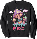 Handcrafted Pastel Goth Mushrooms Sweatshirt - Unique Graphic Unisex - T-Shirt, Sweatshirt, Hoodie