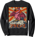 Authentic Kaiju Flamingo Great Wave Off T-Shirt - Aesthetic Graphic Unisex - T-Shirt, Sweatshirt, Hoodie