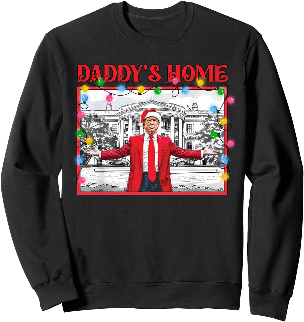 Original Daddy S Home Trump Ugly Pajamas Hoodie - Unique Graphic for Adults - T-Shirt, Sweatshirt, Hoodie