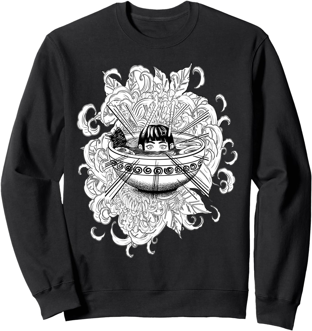 Japanese Anime Floral Exclusive Hoodie - Aesthetic Graphic for Adults - T-Shirt, Sweatshirt, Hoodie