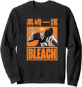 Exclusive Bleach Ichigo Orange Block Logo Hoodie - Minimalist Print Unisex - T-Shirt, Sweatshirt, Hoodie