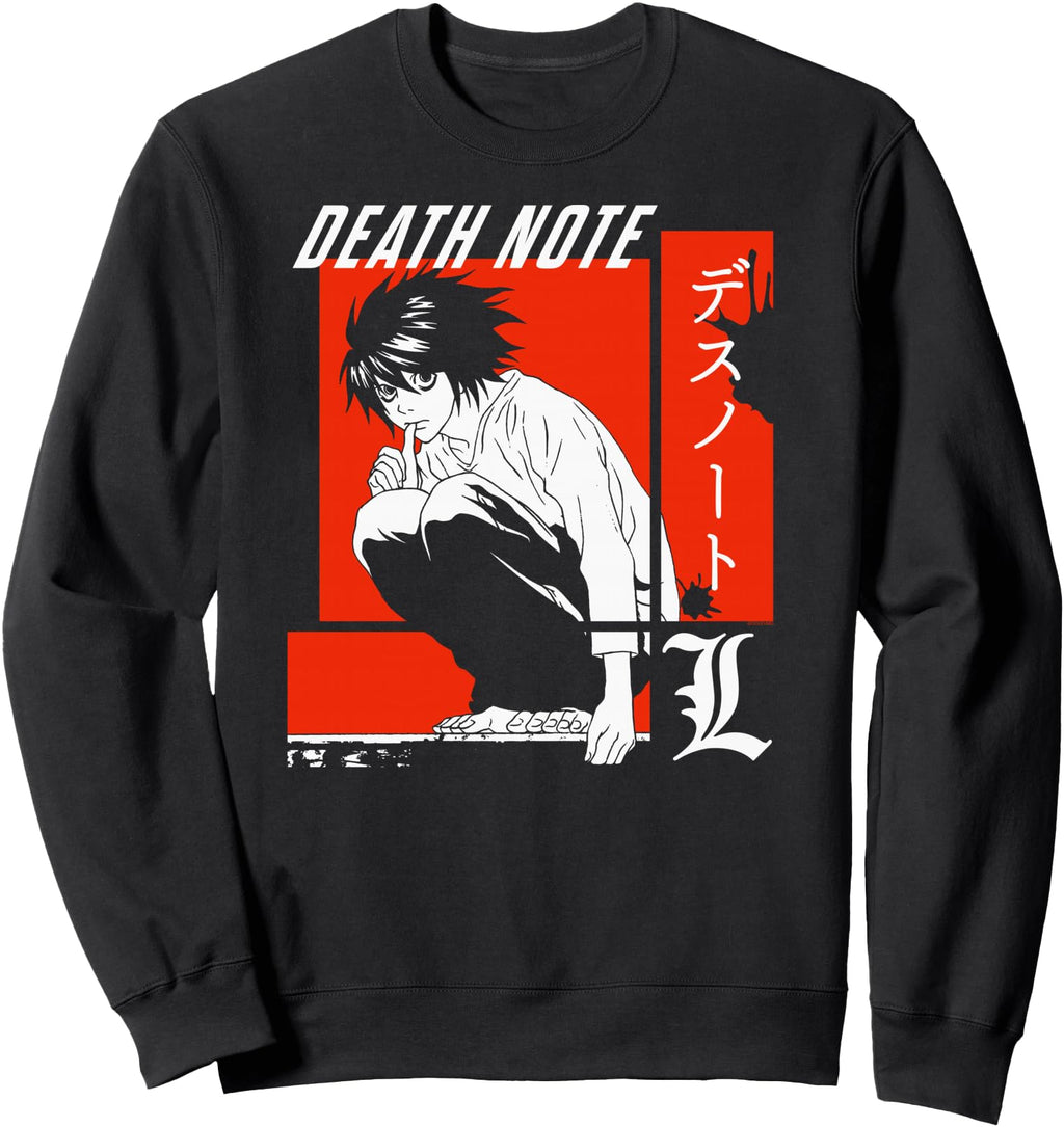 Death Note Blocks L Anime Rare Hoodie - Graphic Print Men Women - T-Shirt, Sweatshirt, Hoodie