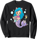 Exclusive Mermaid Kitten Cats Kawaii Hoodie - Trendy Graphic Men Women - T-Shirt, Sweatshirt, Hoodie